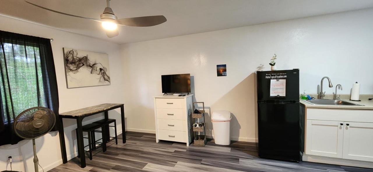 #4 New! Cozy Private Studio! Self Checkin Studio Apt Keaau Eksteriør billede